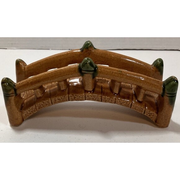 7" Classic Aquarium Ceramic Decoration Bridge Ornament Fish Tank Zen Garden - Picture 2 of 5